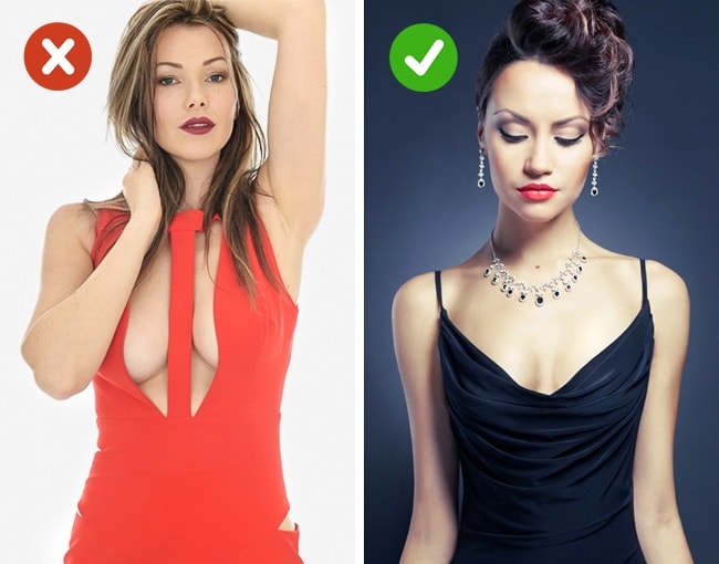 The neckline on a dress min