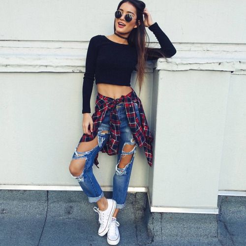 crop top with jean min