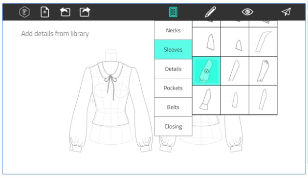 Fashion Design Flat Sketch