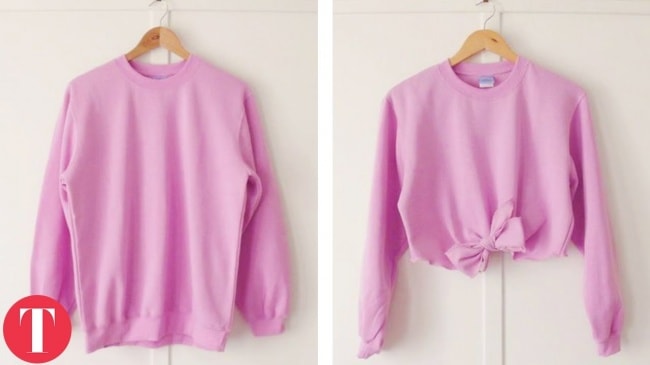 A lovely idea for a cropped sweatshirt min